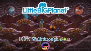LittleBIGPlanet (720p HD) Walkthrough Part 38 - Bubble Labyrinth - Score Challenge