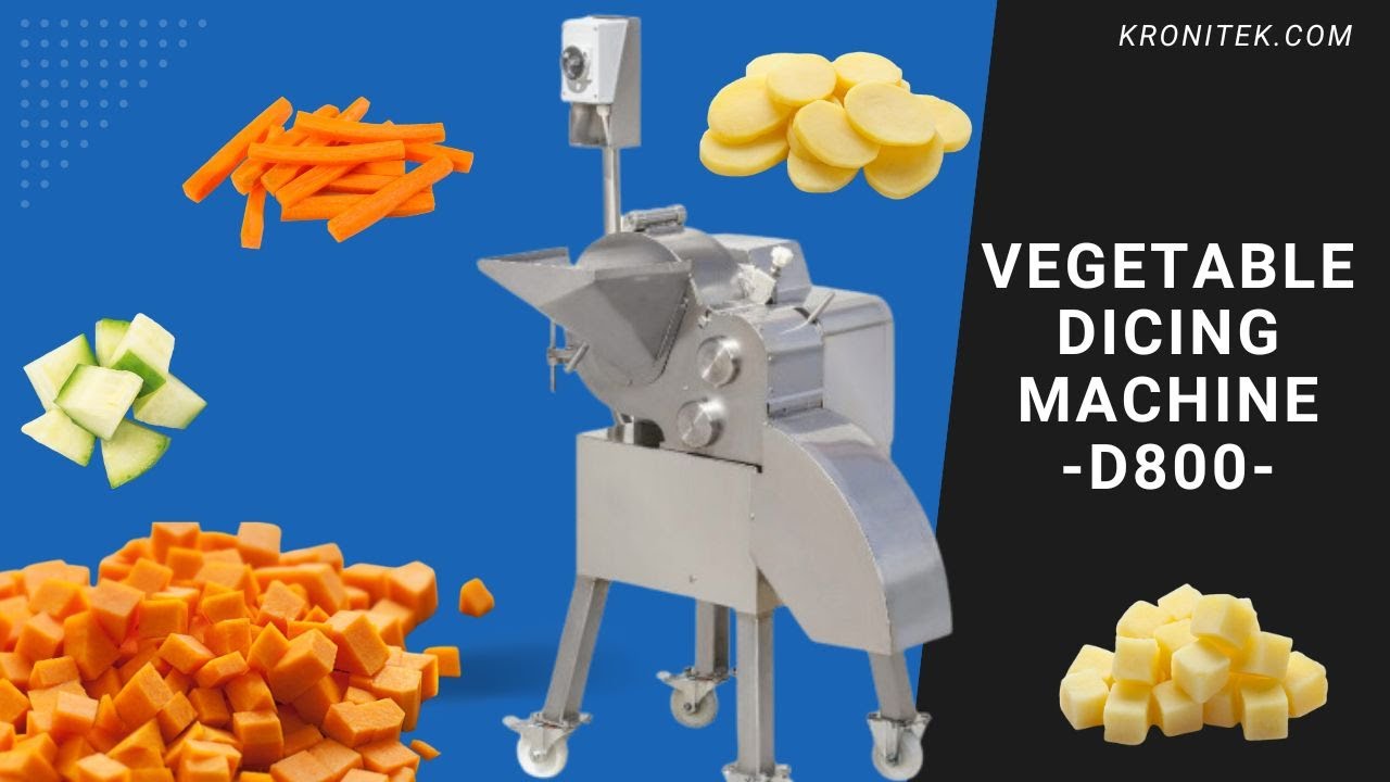Commercial Vegetable Dicing Machine D800 | 3-25 mm dicing