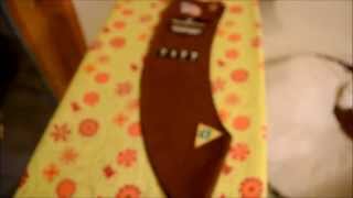 A quick video showing how simple it can be to iron on the 'iron-on'
patches for brownie girl scout sash