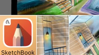 Autodesk SketchBook Small Resort Drawing.✍️ screenshot 3