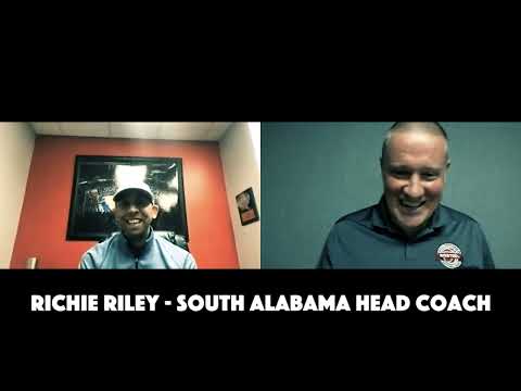 South Alabama Jags head coach Richie Riley Interview Feb 15-2022 | Undraftedfreeagent.com