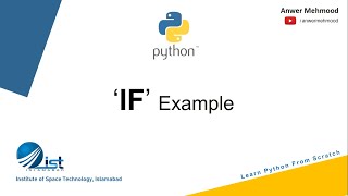 If Statement Simple Example | Conditional Statement Python |Python Tutorial, Control Logic In Python