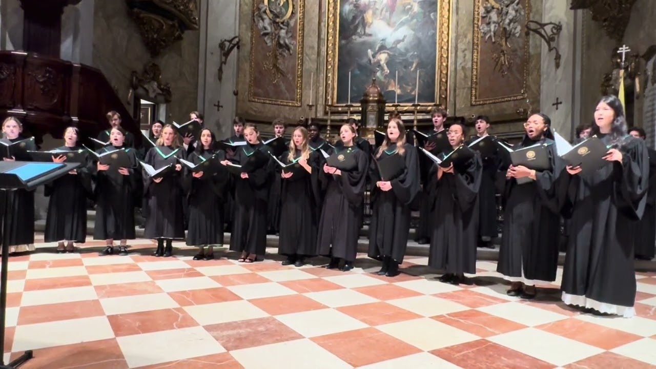 Westminster Ensemble sings O vos omnes at the Pontifical Basilica of Saint Michael in Madrid