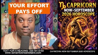 CAPRICORN: NOW-SEPTEMBER 2026 HOROSCOPE | PSYCHIC TAROT READING