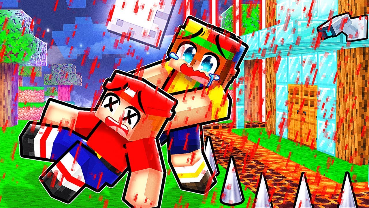 Most Secure Base vs. BLOOD RAIN (Minecraft)