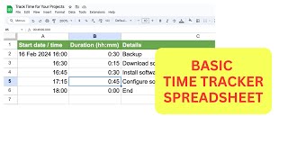 Make this Task Time Tracker in Google Sheets in 5 Minutes