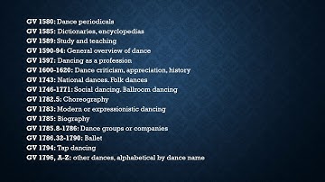 Browsing Dance materials