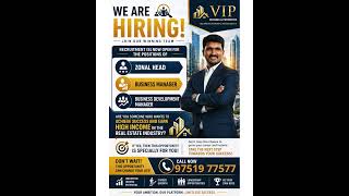 WANTED ZONAL HEAD AND BRANCH MANAGER | FULL TIME PART TIME JOB #job #parttimejob #viphousing #vip