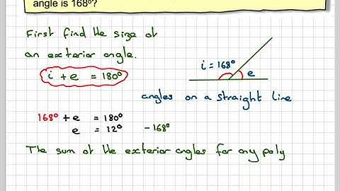 Finding the number of sides of a regular polygon given an interior angle