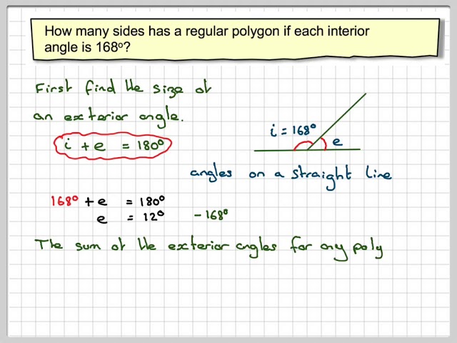 Regular Polygon Given An Interior Angle