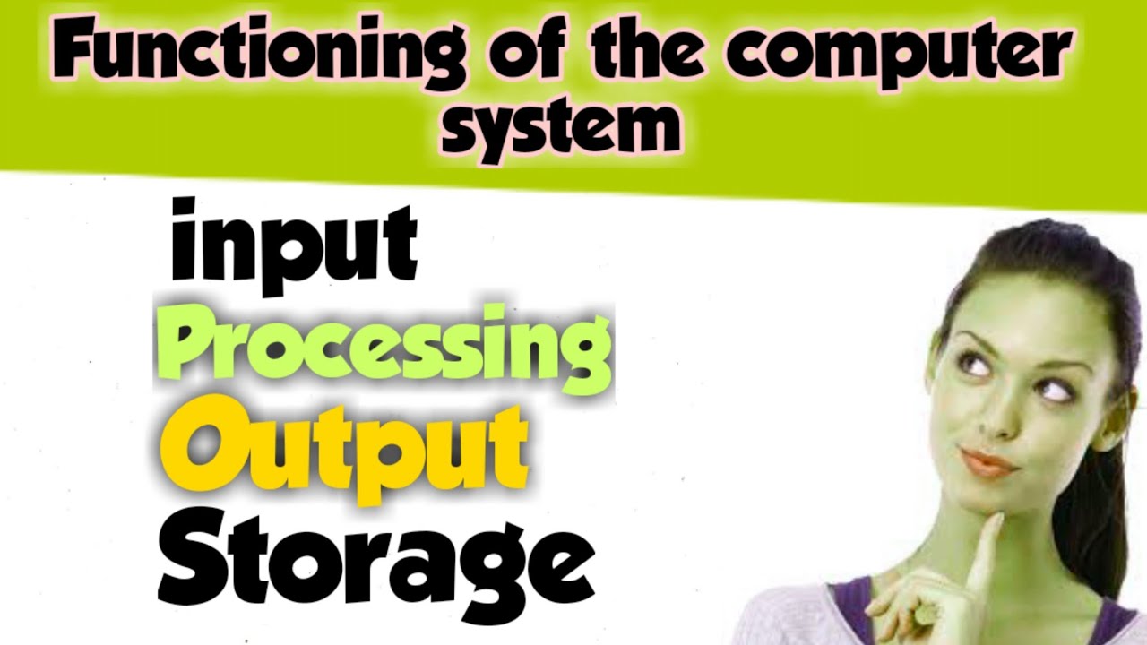 What is input , output ,processing, storage - YouTube
