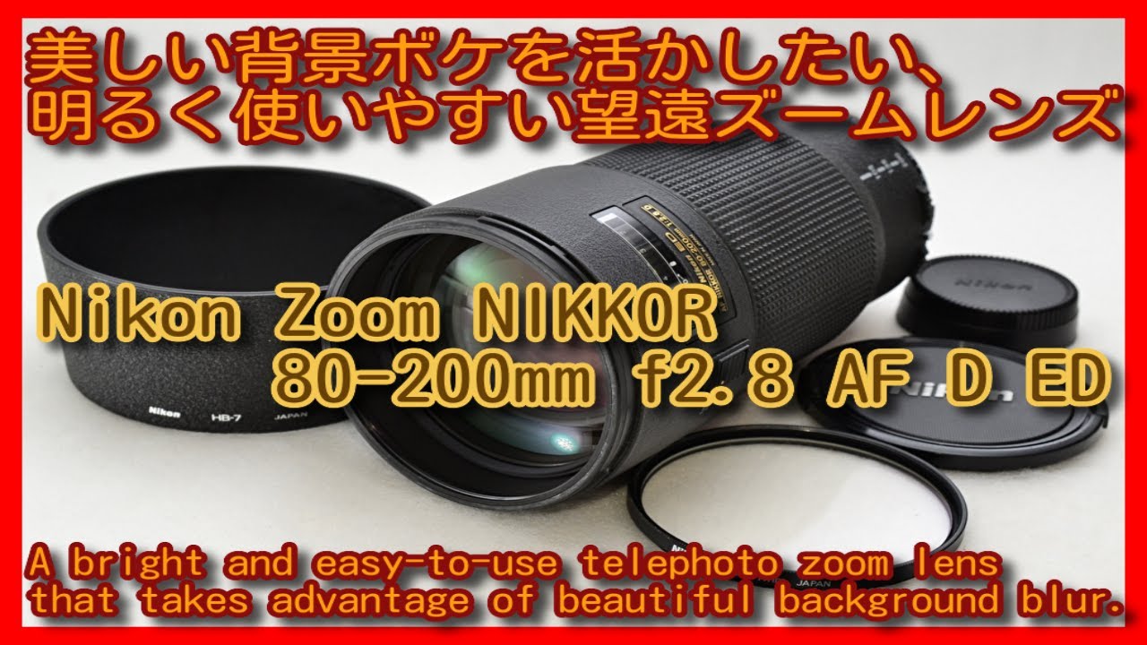 美しい背景ボケを活かしたい、明るく使いやすい望遠ズームレンズ Nikon 