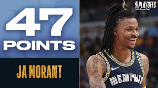 Ja Morant TIES Playoff Career-High 👏