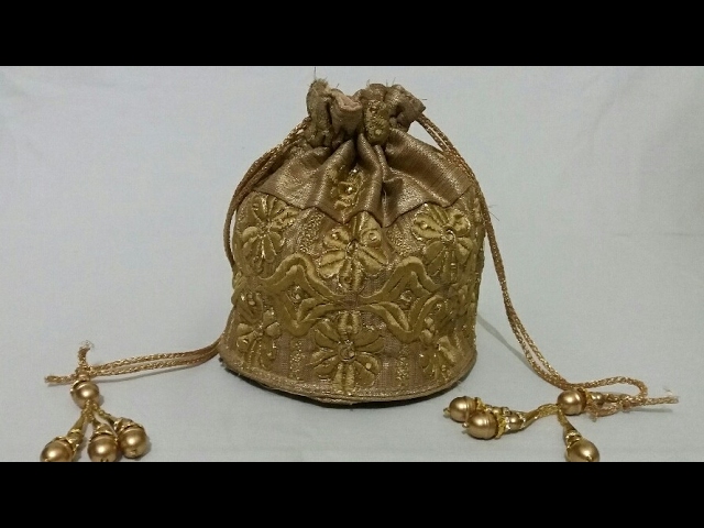 Wedding Hand Crafted Potli Bag With Beaded Chain For Women Evening Bags  Embroidery Handbag P185 in Nalanda at best price by Shubham's Zari Gota  Emporium - Justdial