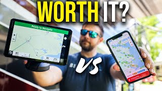 Why you SHOULD OWN a RV GPS! Garmin RV890 vs iPhone GPS screenshot 3
