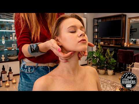 Neck & Shoulders Relief You NEED 😳 ASMR Massage by Barber Lady Marta