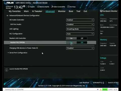Bio Configuration ASUS Prime H310M-A R2.0 - YouTube