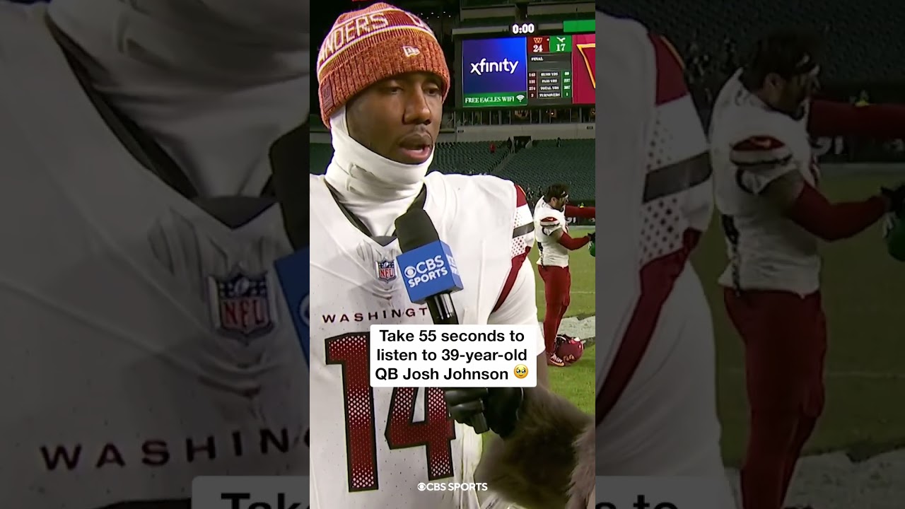 Josh Johnson has been in the NFL for 18 years and won his 2nd game as a starter ❤️ 