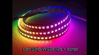 Led Strip WS2812b + script