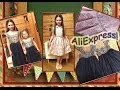 Новогодние детские платья с AliExpress!Жаккардовое платье для девочки с Алиэкспресс.