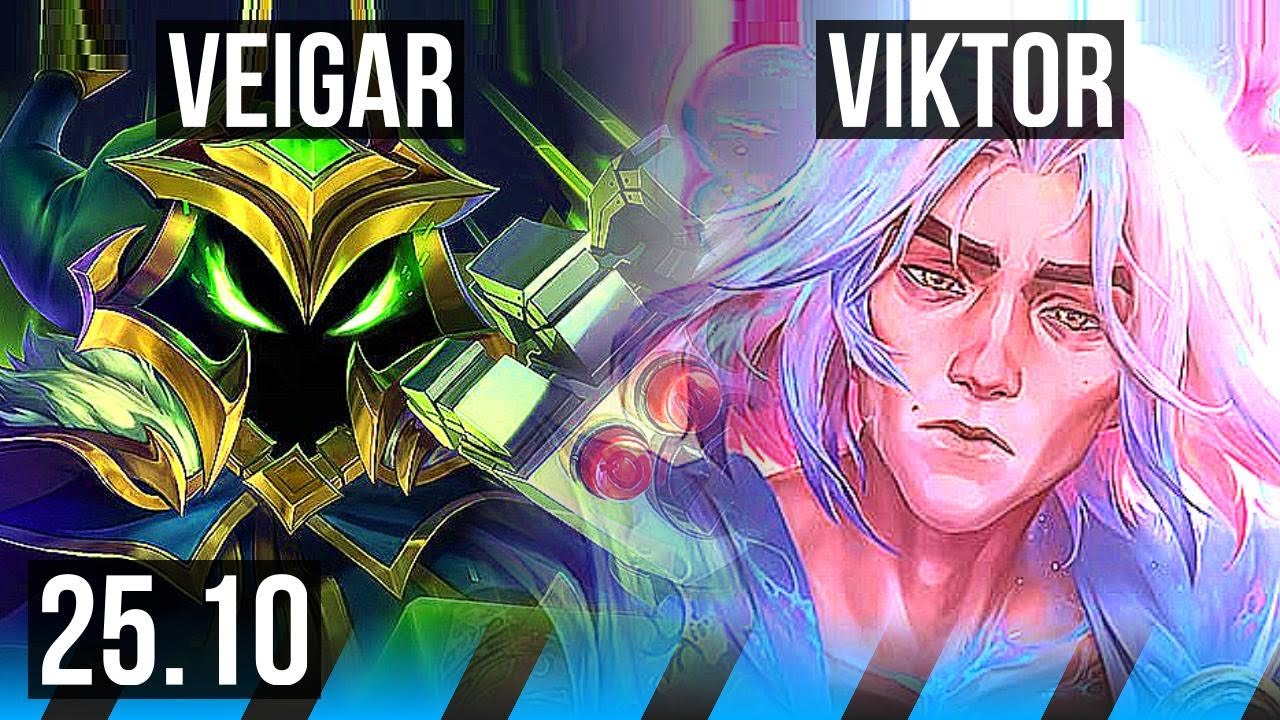 VEIGAR vs VIKTOR (MID) | Rank 7 Veigar, 1600+ games, 6/2/7 | EUW Challenger | 25.10
