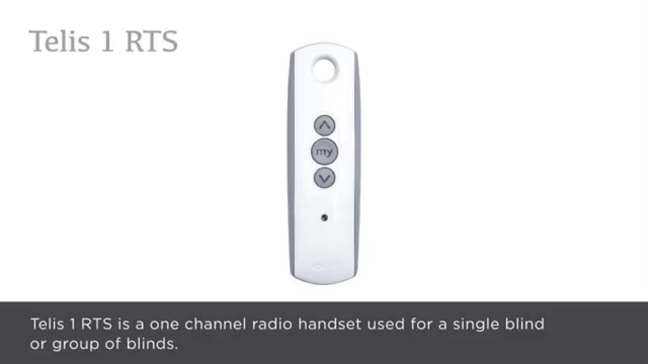 Somfy 28 RTS Motorised roller blind controls YouTube