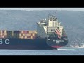 MSC ELEONORA III Container Schiff im Bosporus Richtung Noworossiysk in Russland