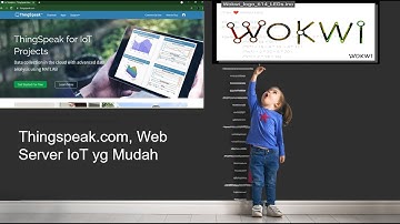 Thingspeak dengah WOkWi memantau DHT 22