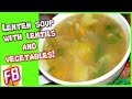 Сытный суп с чечевицей, рисом и овощами! Попробуйте! Это вкусно!