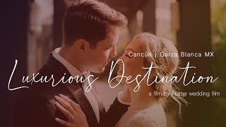 Luxurious Destination Wedding at Garza Blanca Cancun | Same Day Edit Surprise!
