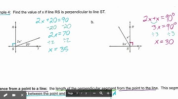 Lesson 3.6 Prove Theorems About Perpendicular Lines