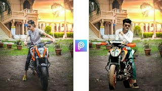 Prateek Pardeshi Bike Photo editing in Hindi || Picsart Editing screenshot 3
