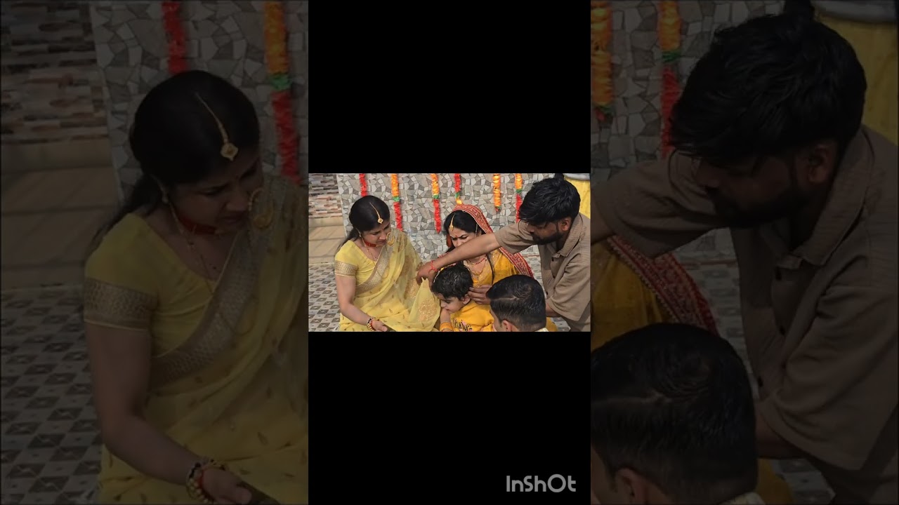 मेरे नाती रुद्रांश का मुंडन संस्कार