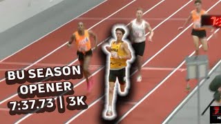 Nico Young Has HUGE Kick to Take BU Season Opener 3,000m Win in 7:37.73