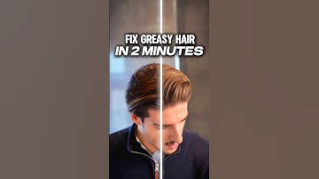 How To Get Rid of Greasy Hair in Under 2 Minutes! ✅ #hairtutorial #haircare