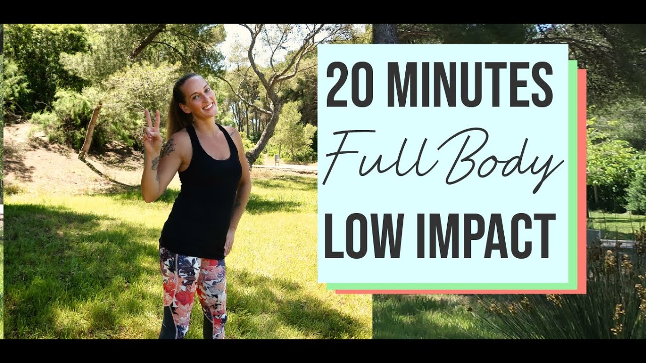 20 MIN KNEE FRIENDLY FULL BODY WORKOUT || low impact, no jumping ...