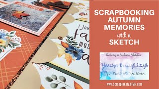 Scrapbooking Fall Memories | #30DSCBL10 Day 22 | Process Video