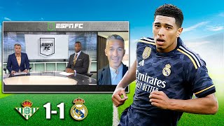 Real Betis vs Real Madrid 1-1 POST MATCH REACTION