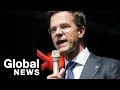 Dutch PM Mark Rutte addresses Canadian parliament