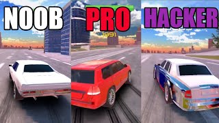 NOOB vs PRO vs HACKER in HIGHWAY DRIFT screenshot 5