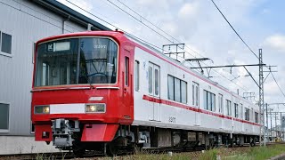 [新塗装]名鉄3100系(3107F)出場試運転 名古屋本線知立～一ツ木間通過(警笛吹鳴あり)