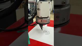 Scara robot arm programmed with sheetcam