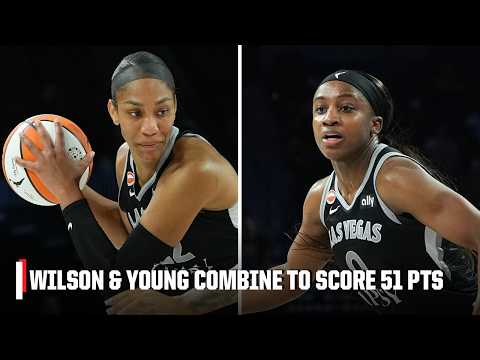 A’ja Wilson and Jackie Young power Aces to end Mystics’ win streak | WNBA on ESPN