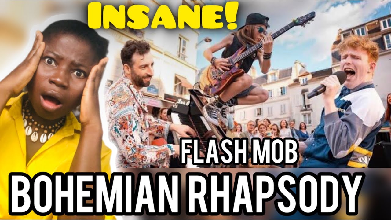 My first time reacting - Bohemian Rhapsody Flashmob | The most INSANE you will ever see!😳