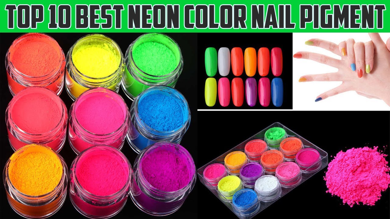 Neon Pigment Powder Fluorescent Nail Glitter Ombre Chrome Dust for Gel  Polish