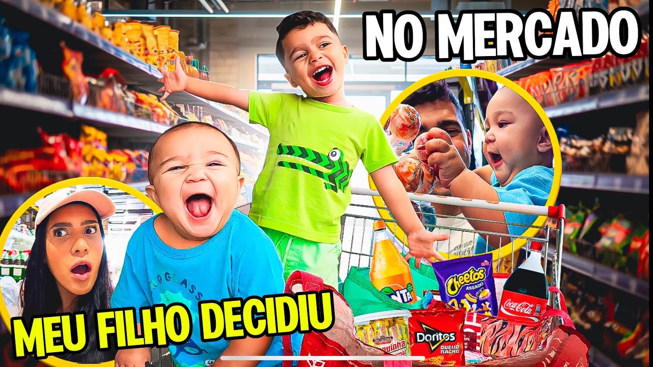 MEU FILHO DECIDIU A COMPRA DO MÊS *OLHA QUANTO DEU* !!! 😱💰