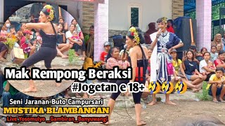 Jaranan Buto Mustika Blambangan | Mak Rempong Reni Garuda Beraksi lucu bikin sakit perut _Yosomulyo