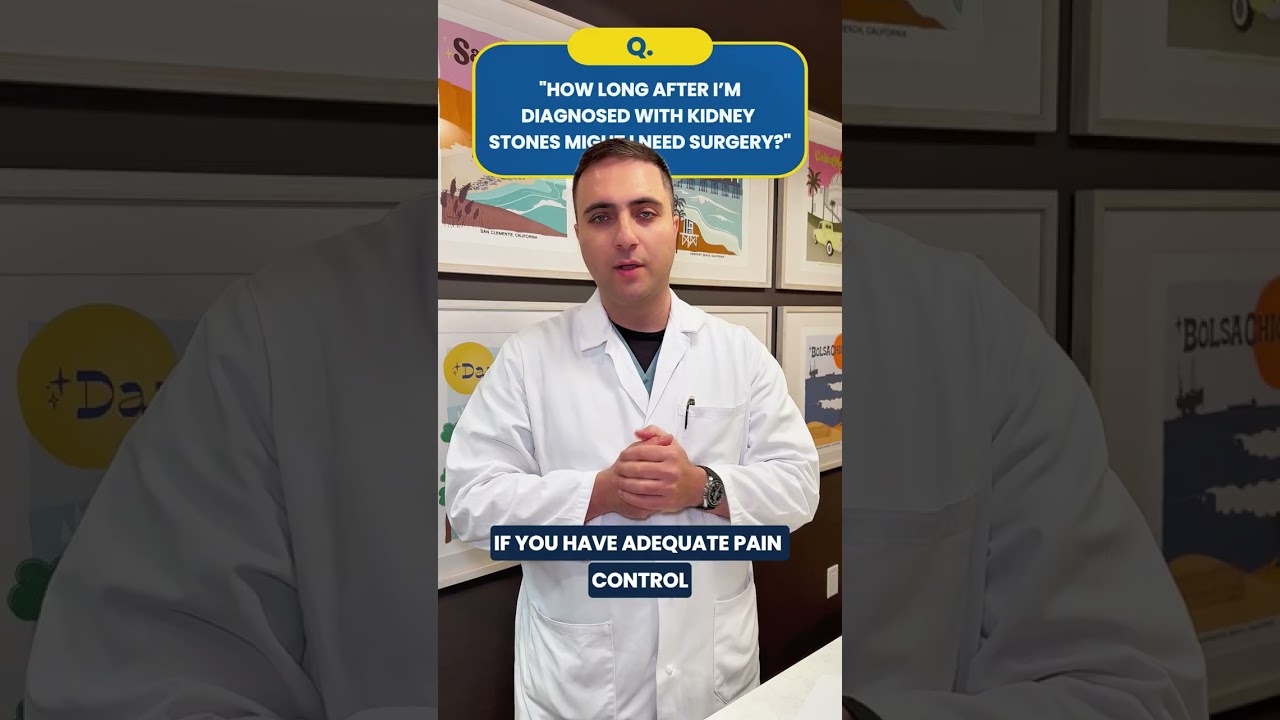 How long after I&rsquo;m diagnosed with kidney stones might I need surgery?