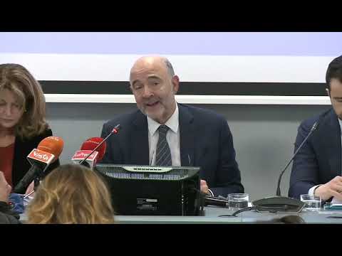 Commmissioner Pierre MOSCOVICI in Rome, Italy