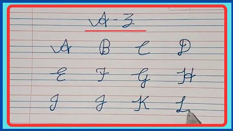How To Write English Cursive A To Z Capital Letters | Cursive writing A to Z | cursive handwriting 